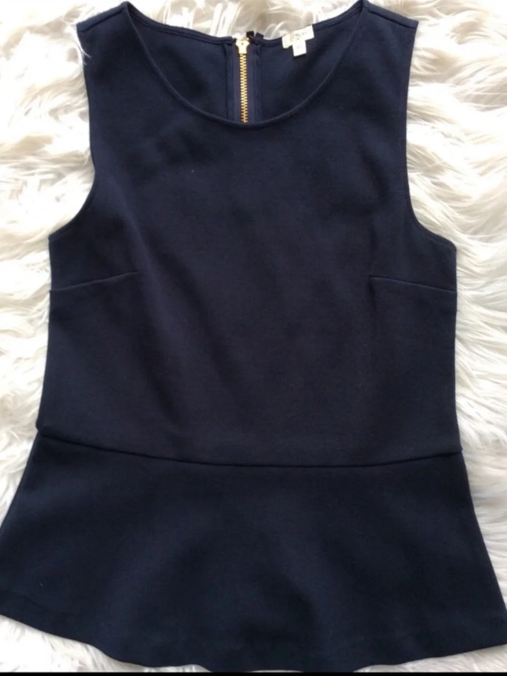 J.Crew Sleeveless Peplum Top